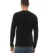 BELLA+CANVAS 3501 Long Sleeve T-Shirt in Black back view