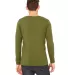 BELLA+CANVAS 3501 Long Sleeve T-Shirt in Olive back view