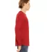 BELLA+CANVAS 3501 Long Sleeve T-Shirt in Red side view