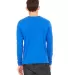 BELLA+CANVAS 3501 Long Sleeve T-Shirt in True royal back view