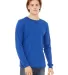BELLA+CANVAS 3501 Long Sleeve T-Shirt in True royal front view