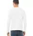 BELLA+CANVAS 3501 Long Sleeve T-Shirt in White back view