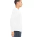 BELLA+CANVAS 3501 Long Sleeve T-Shirt in White side view