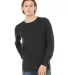 BELLA+CANVAS 3501 Long Sleeve T-Shirt in Dark grey front view