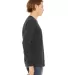 BELLA+CANVAS 3501 Long Sleeve T-Shirt in Dark grey side view