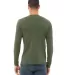 BELLA+CANVAS 3501 Long Sleeve T-Shirt in Military green back view
