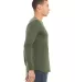 BELLA+CANVAS 3501 Long Sleeve T-Shirt in Military green side view