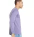 BELLA+CANVAS 3501 Long Sleeve T-Shirt in Dark lavender side view