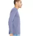 BELLA+CANVAS 3501 Long Sleeve T-Shirt in Lavender blue side view
