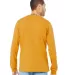 BELLA+CANVAS 3501 Long Sleeve T-Shirt in Mustard back view