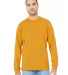 BELLA+CANVAS 3501 Long Sleeve T-Shirt in Mustard front view