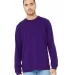 BELLA+CANVAS 3501 Long Sleeve T-Shirt in Team purple front view
