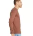 BELLA+CANVAS 3501 Long Sleeve T-Shirt in Terracotta side view