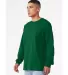 BELLA+CANVAS 3501 Long Sleeve T-Shirt in Kelly side view