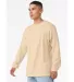 BELLA+CANVAS 3501 Long Sleeve T-Shirt in Soft cream side view