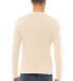 BELLA+CANVAS 3501 Long Sleeve T-Shirt in Natural back view