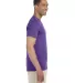 Gildan 64000 G640 SoftStyle 30 Singles Ring-spun T in Heather purple side view