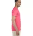 Gildan 64000 G640 SoftStyle 30 Singles Ring-spun T in Coral silk side view