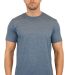 Gildan 64000 Wholesale Cotton plain t shirt bulk p in Heather navy front view