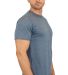 Gildan 64000 Wholesale Cotton plain t shirt bulk p in Heather navy side view