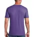 Gildan 64000 G640 SoftStyle 30 Singles Ring-spun T in Heather purple back view