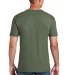 Gildan 64000 G640 SoftStyle 30 Singles Ring-spun T in Military green back view