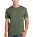 Gildan 64000 G640 SoftStyle 30 Singles Ring-spun T in Military green front view