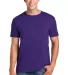 Gildan 64000 G640 SoftStyle 30 Singles Ring-spun T in Purple front view