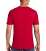 Gildan 64000 G640 SoftStyle 30 Singles Ring-spun T in Red back view
