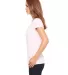 BELLA 6005 Womens V-Neck T-shirt in Pink side view