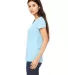 BELLA 6005 Womens V-Neck T-shirt in Ocean blue side view