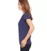 BELLA 6005 Womens V-Neck T-shirt in Navy side view