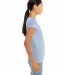 BELLA 6005 Womens V-Neck T-shirt BABY BLUE side view