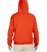996M JERZEES NuBlend Hooded Pullover Sweatshirt in Burnt orange back view