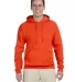 996M JERZEES NuBlend Hooded Pullover Sweatshirt in Burnt orange front view