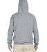 996M JERZEES NuBlend Hooded Pullover Sweatshirt in Oxford back view