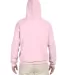 996M JERZEES NuBlend Hooded Pullover Sweatshirt in Classic pink back view
