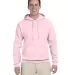 996M JERZEES NuBlend Hooded Pullover Sweatshirt in Classic pink front view