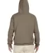 996M JERZEES NuBlend Hooded Pullover Sweatshirt in Safari back view