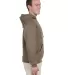 996M JERZEES NuBlend Hooded Pullover Sweatshirt in Safari side view
