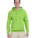 996M JERZEES NuBlend Hooded Pullover Sweatshirt in Neon green front view