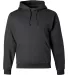 996M JERZEES NuBlend Hooded Pullover Sweatshirt in Black heather front view