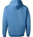 996M JERZEES NuBlend Hooded Pullover Sweatshirt in Columbia blue back view