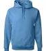 996M JERZEES NuBlend Hooded Pullover Sweatshirt in Columbia blue front view