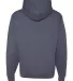 996M JERZEES NuBlend Hooded Pullover Sweatshirt in Vintage heather navy back view