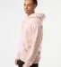 996M JERZEES NuBlend Hooded Pullover Sweatshirt in Blush pink side view