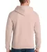 996M JERZEES NuBlend Hooded Pullover Sweatshirt in Blush pink back view