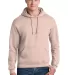 996M JERZEES NuBlend Hooded Pullover Sweatshirt in Blush pink front view