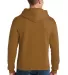 996M JERZEES NuBlend Hooded Pullover Sweatshirt in Golden pecan back view