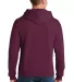 996M JERZEES NuBlend Hooded Pullover Sweatshirt in Maroon back view